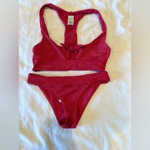 L Space Ribbed Bikini Set